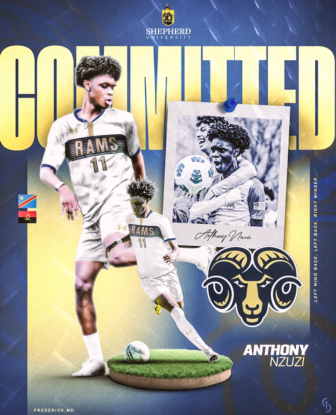 Anthony Nzuzi committed to Shepherd University